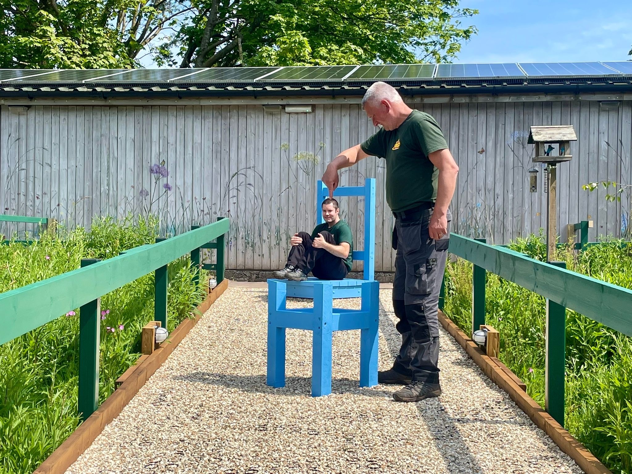 Illusion chair at Babbacombe Model Village